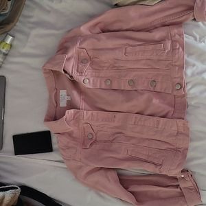 Pink jean jacket